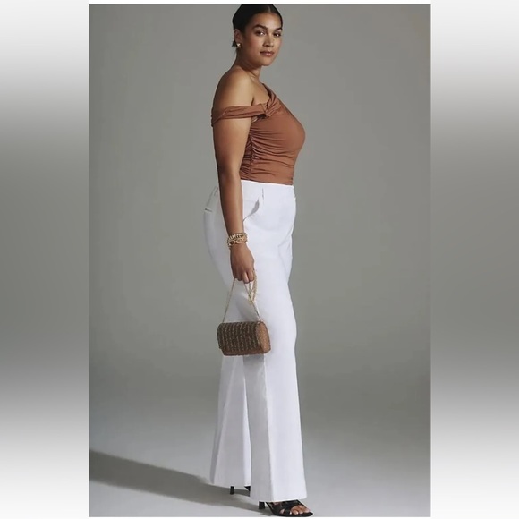 Anthropologie NWT The Naomi Wide-Leg Flare Pants by Maeve Size 2. - Picture 6 of 12